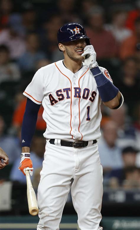 Astros Carlos Correa Opts For Batting Helmet With Face Guard