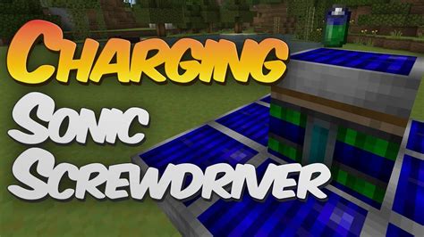 How To Charge The Sonic Screwdriver In Minecraft Tutorial Redpower