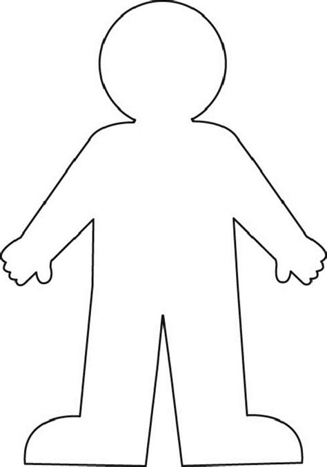 Human Clipart Body Outline Pencil And In Color Human Clipart Body