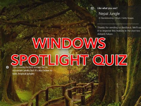 Windows Spotlight Quiz Bing Homepage Quiz Quiz Fun Trivia