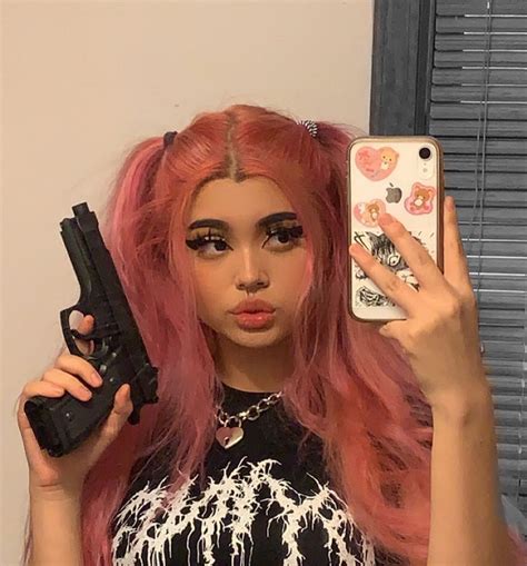 𝖌𝖚𝖙𝖙𝖊𝖗 𝖌𝖎𝖗𝖑 on instagram “i m sick ” girl gang aesthetic aesthetic hair thug girl
