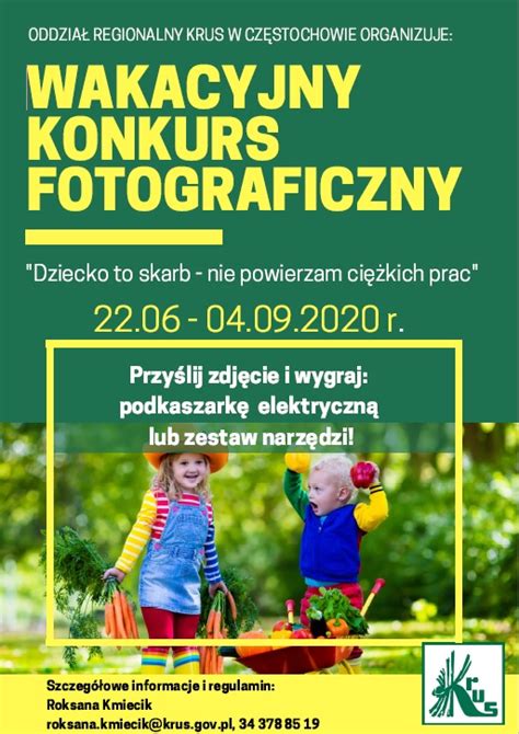 Wakacyjny Konkurs Fotograficzny Dziecko To Skarb Nie Powierzam