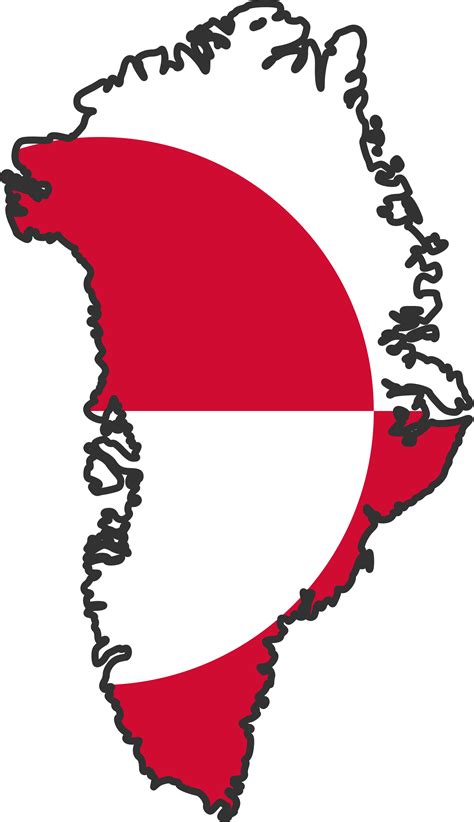 Greenland Flag Map Greenland Flag Greenland Map Greenland