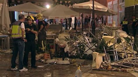 A huge explosion rocked central madrid, spain, on wednesday, damaging buildings, according to local media. Explosion at cafe injures 90 at festival in southern Spain ...