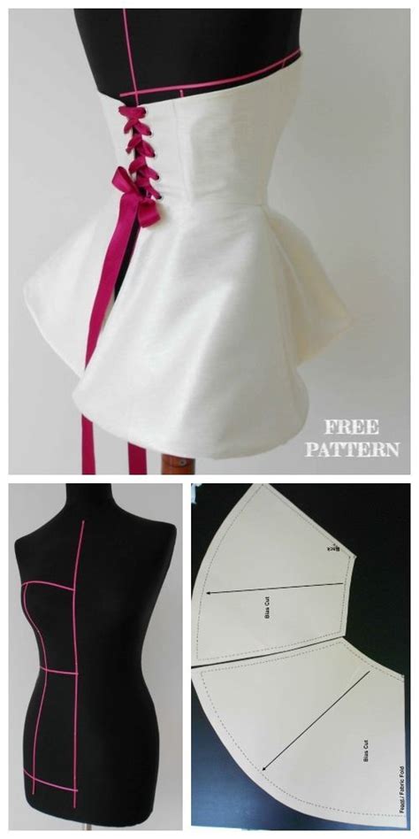 Diy Corset Top Free Sewing Patterns Costume Sewing Patterns