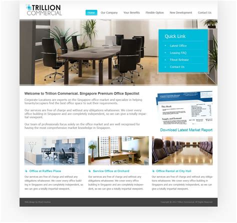 Trillion Commerical Website Design By Singapore Web Design Company