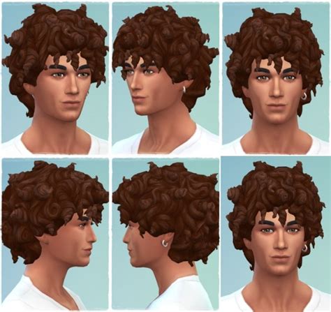 Sims 4 Cc Short Curly Hair Male Image Curly Hair
