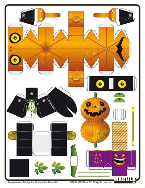 Free Printable Halloween Paper Crafts Templates