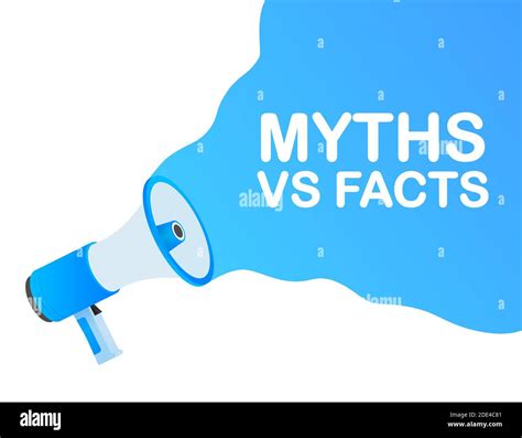 Myths Vs Facts Icon On White Backdrop Versus Vs Background Vector