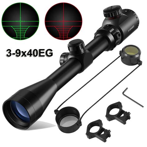 3 9x40 Eg Hunting Air Riflescope Optics Sight Red Green Rangefinder