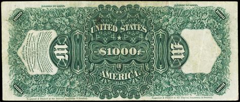 1880 One Thousand Dollar Legal Tender Noteworld Banknotes And Coins
