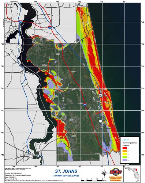 Storm Surge Map St Augustine Beach Florida