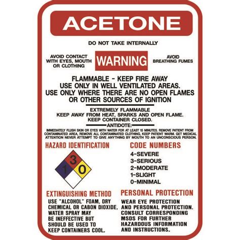 Acetone Hydrogen Peroxide First Aid Information Ammonia