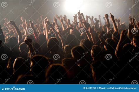 The Audience Raised Their Hands At Concert Editorial Stock Photo