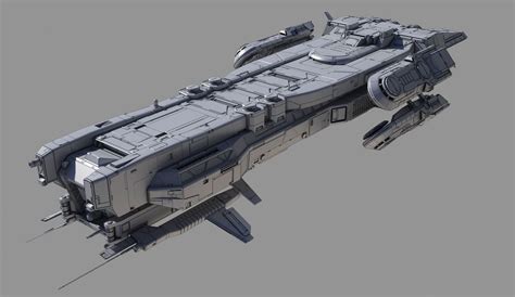 Battlecruiser Class A 3d Model Spaceship Design Starship Design