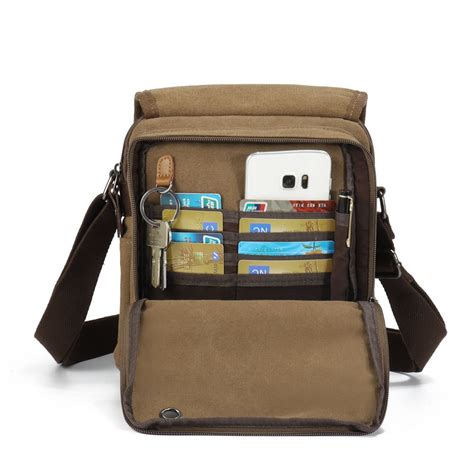 Multifunctional Casual Canvas Travel Crossbody Bag Messenger Shoulder Bag Crossbody Bag Bags