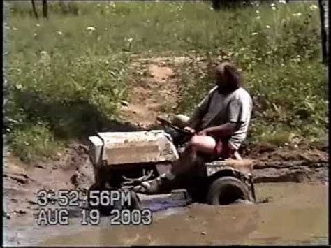 LAWN TRACTOR MOWER MUD BOGGER YouTube