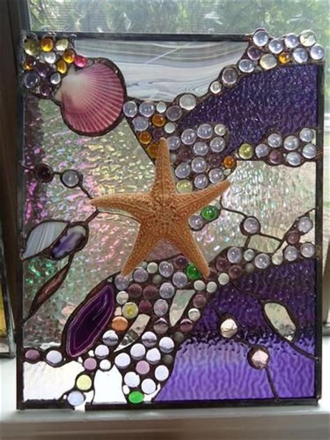 Stained glass *includes real air plant* holder. 628 best images about Stained glass OCEAN/SEASIDE/WATER on ...