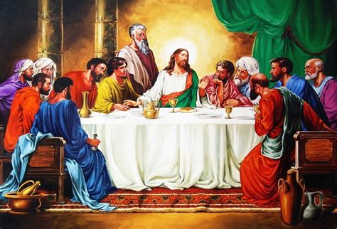 Greendecor 7x5ft Last Supper Of Jesus Christ With Twelve Apostles On