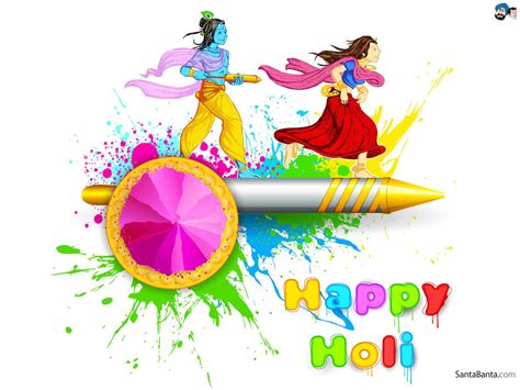 Holi Happy Holi 2020 Animation 1024x768 Download Hd Wallpaper