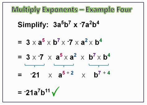 Multiplying Algebra Exponents Passys World Of Mathematics
