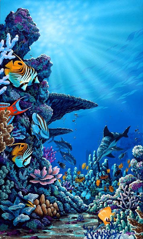 Pin By J R On 2018 Crafts Sea Life Art Coral Painting Underwater