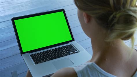 Lady Watching A Laptop Screen Stock Footage Videohive