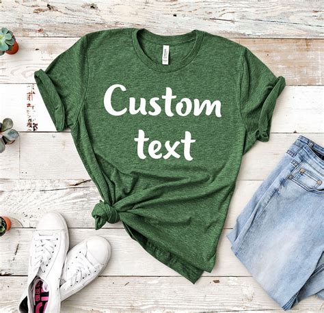Custom Shirt Custom Shirts Custom T Shirt Personalized Etsy Custom