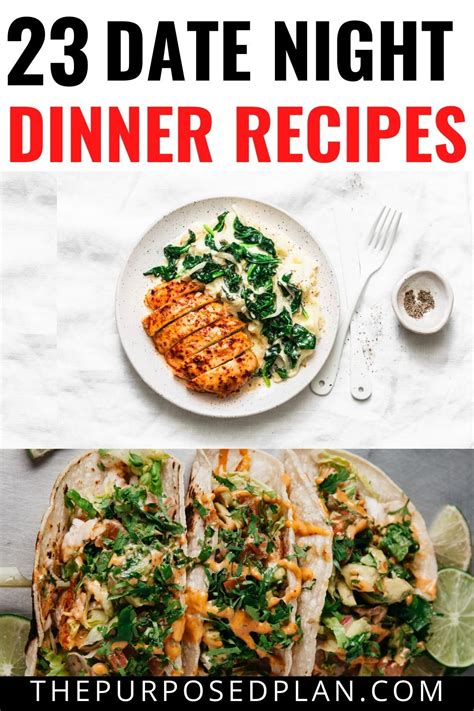 One of our first dates (9 years ago!) was a homemade dinner. 23 DINNER IDEAS FOR DATE NIGHT AND MEALS FOR TWO in 2020 | Night dinner recipes, Dinner, Meals