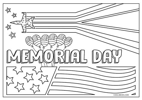 Memorial Day Image Coloring Page Free Printable Coloring Pages