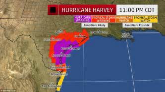 Harvey To Be The Strongest Hurricane To Hit Us In Years Daily Mail Online