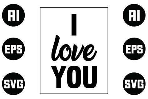 I Love You Graphic By Hasshoo · Creative Fabrica