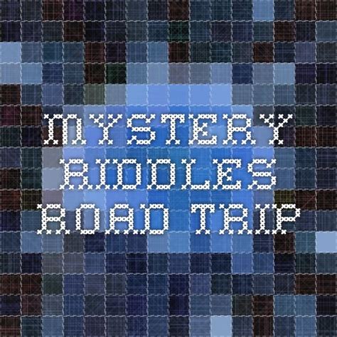 These games are fast, exciting and engaging. Mystery riddles - Road trip | Mystery riddles, Riddles ...