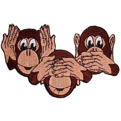 Speak See And Hear No Evil Monkeys Patch 3