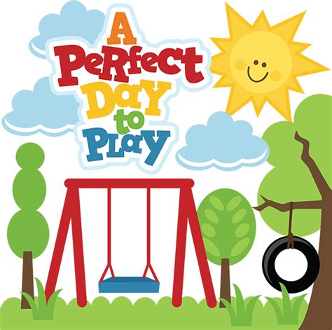 A Perfect Day To Play Svg Files For Scrapbooking Swing Set Svg Cut File