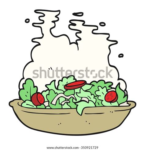 Freehand Drawn Cartoon Salad Stock Vector Royalty Free 350921729