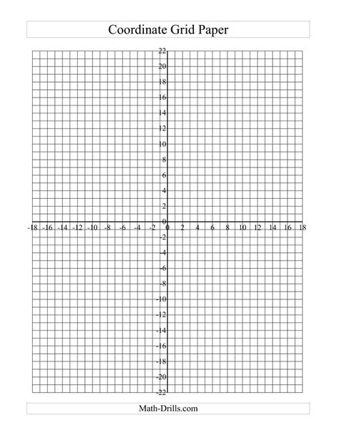 Graph Paper Basic Math Worksheets Coordinate Grid Coordinate Plane