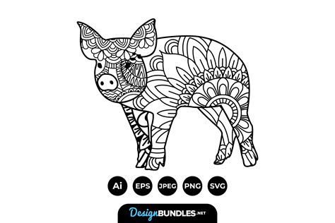 Pig Mandalas