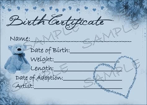 #Reborn #Baby #Birth #Certificate #Printable | Reborn babies, Birth certificate, Reborn baby dolls