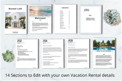 Airbnb Guest Welcome Book Template Nasvestuff