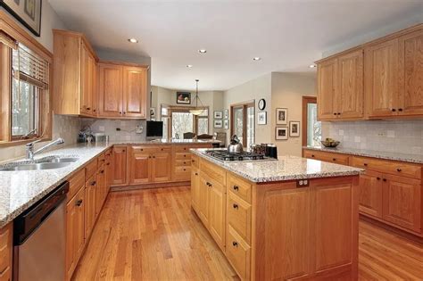 Incredible Kitchen Decorating Ideas With Light Oak Cabinets References Decor