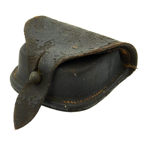Original Us Civil War Leather Flap Holster For Colt Revolvers With F