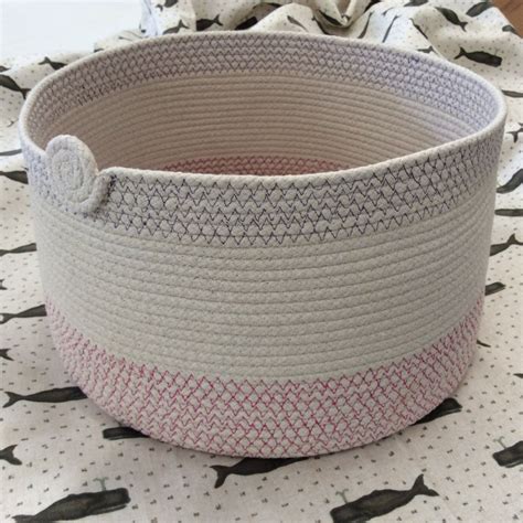 Nantucket Rope Basket Rope Basket Fabric Baskets Coiled Fabric Basket