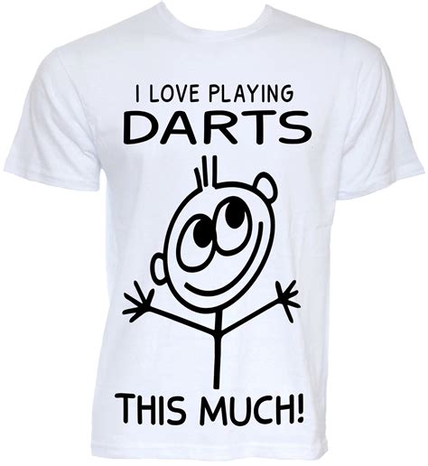 Mens Funny Cool Novelty Darts Player T Shirts Joke Slogan Shirt Ts