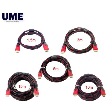 Hdmi Cable High Speed 15m 3m 5m 10m Full Hd 1080p High Speed Hdmi
