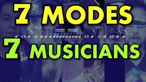 7 Modes 7 Musicians 7 Styles Demo Lesson Youtube