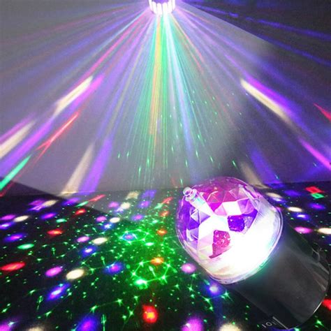 Led Stage Light Sound Control Crystal Magic Disco Dj Ktv Party Lamp