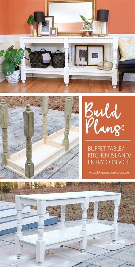 Add additional storage to your dining space with a stylish with the wide collection at target, you can pick furniture that is functional and also complements the existing decor. DIY Rustic Buffet Table - Home Made By Carmona | Rustic ...