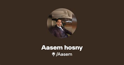 Aasem Hosny Twitter Instagram Facebook Tiktok Linktree