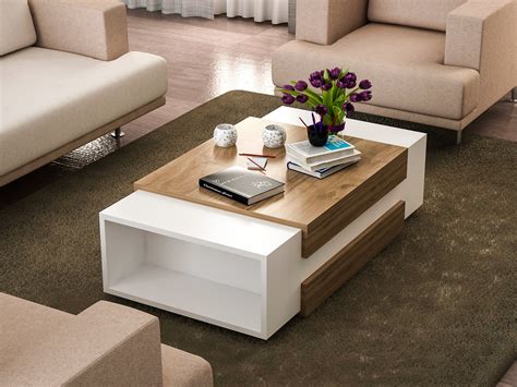 Shipping and local meetup options available. Dose Of Modern | Nora - White, Walnut Coffee Table ...